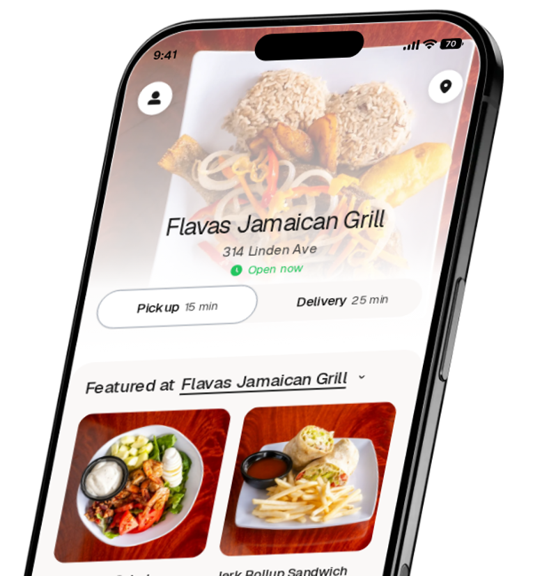 Flavas Jamaican Grill app preview