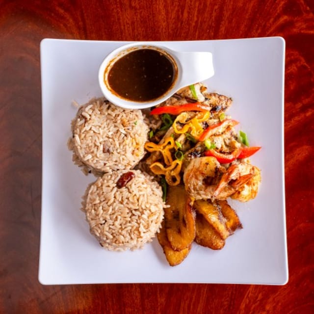Jerk Snapper & Shrimp.