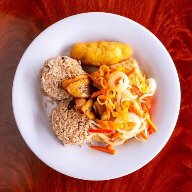 Jamaican Escovitched Snapper Filet.