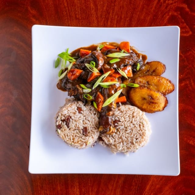 Jamaican Brown Stewed Chicken.