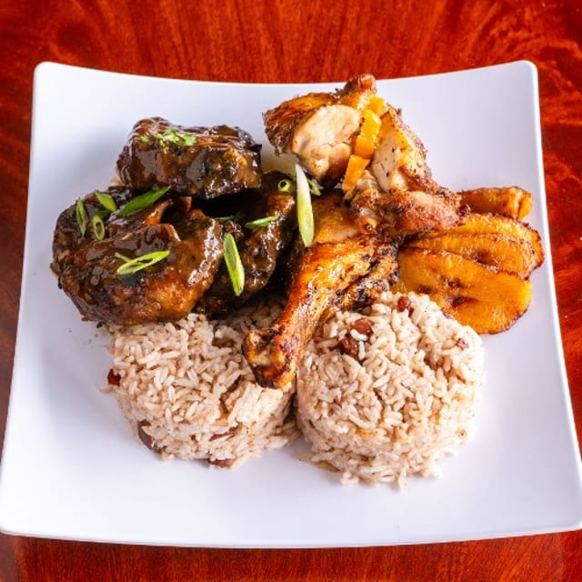 #2. Jerk Chicken & Oxtail Combo.